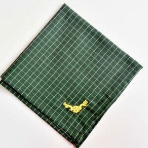 Pañuelo  verde obscuro cuadros