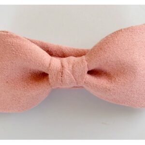Moño Niño palo de rosa gamuza