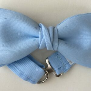 Moño Niño jaquard azul pastel