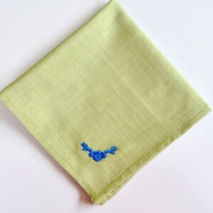 Pañuelo  verde olivo textura espiga